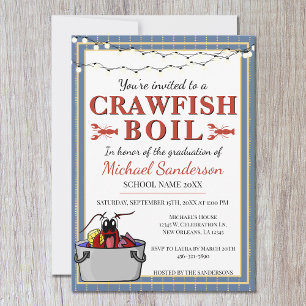Crawfish Boil Special Event School Abschluss Einladung