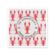 Crawfish Boil Summer Hummer Seafood Party Paper