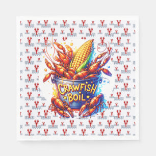 CRAWFISH BOIL THEMA SERVIETTE
