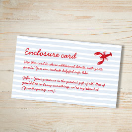 Crawfish Boil Verlobung Paare Dusche Begleitkarte