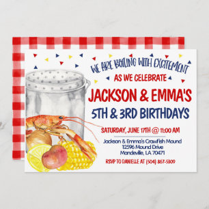 Crawfish Boil zum Geburtstag Einladung