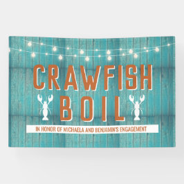 Crawfish Booking Special Event Blue Engagement Par Banner