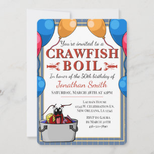 Crawfish Booking Special Event Geburtstag Einladung