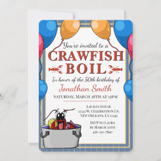 Crawfish Booking Special Event Geburtstag Einladung