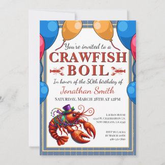 Crawfish Booking Special Event Geburtstag Einladung