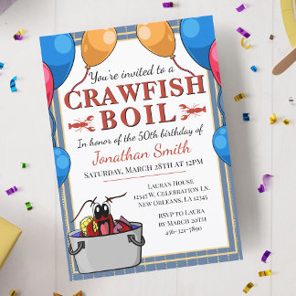 Crawfish Booking Special Event Geburtstag Einladung