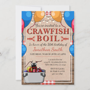Crawfish Booking Special Event Geburtstag Einladung