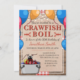 Crawfish Booking Special Event Geburtstag Einladung