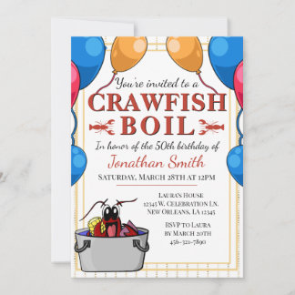 Crawfish Booking Special Event Geburtstag Einladung
