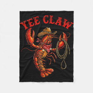 Crawfish Cowboy juchhe Klaue Krebs Hummer Männer J Fleecedecke
