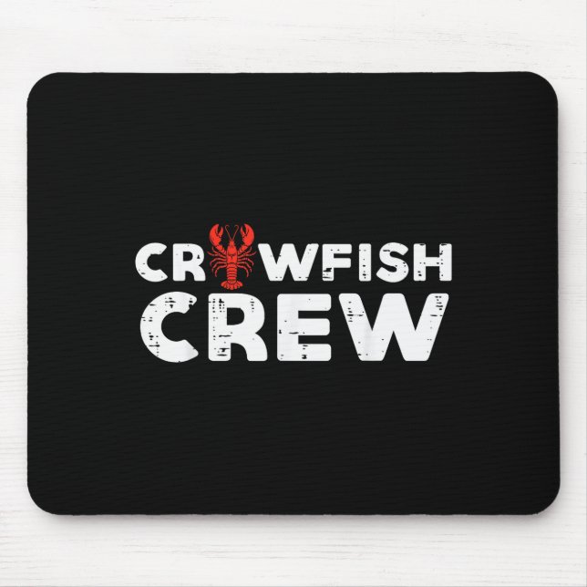 Crawfish Crew Funny Crayfish Cajun Matching Men Wo Mousepad (Vorne)