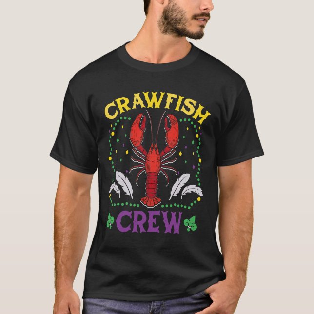 Crawfish Crew Meeresfrüchte Festival Frische Pasta T-Shirt (Vorderseite)