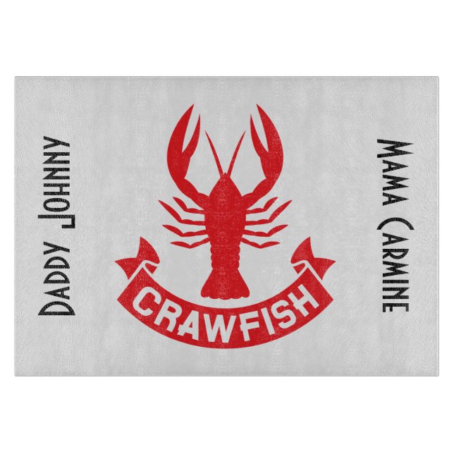 Crawfish Cutting Board Schneidebrett (Vorderseite)