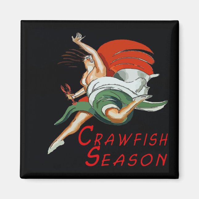 Crawfish Jahreszeit, Tanzfreude Magnet (Vorne)