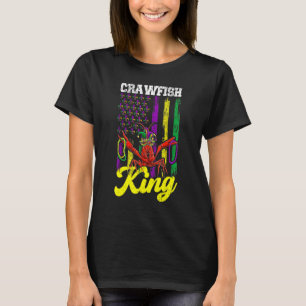 Crawfish King Funny Crawfish Beads Mardi Gras UF T-Shirt