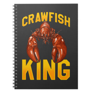 Crawfish King Quote Meeresfrüchte Feinschmecker Notizblock