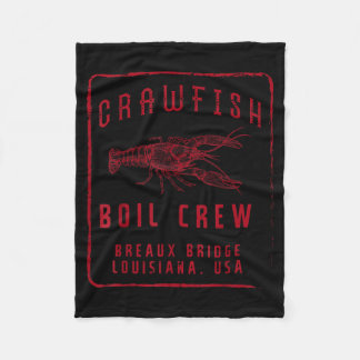 Crawfish-Koch-Crew Breaux Bridge USA Crayfish Männ Fleecedecke