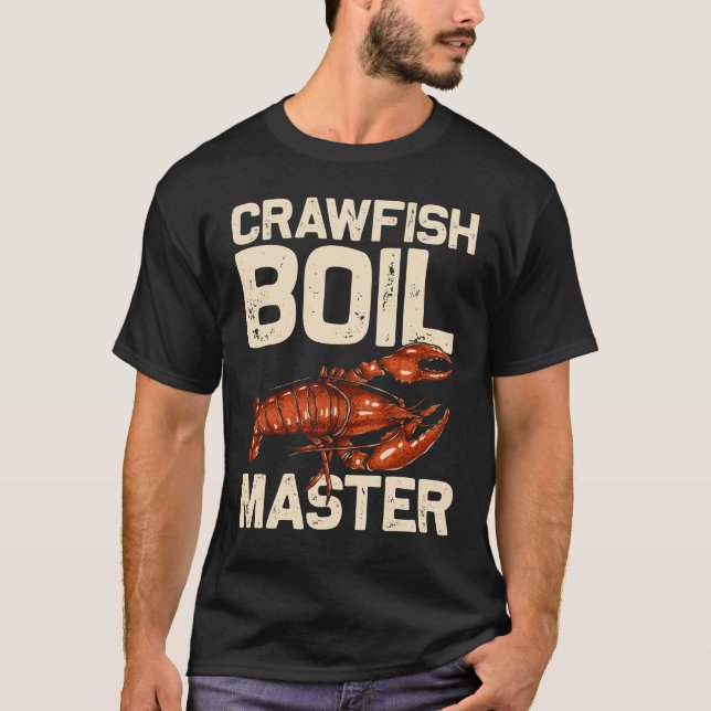 Crawfish Koch Spaß Meeresfrüchte Feinschmecker T-Shirt (Vorderseite)