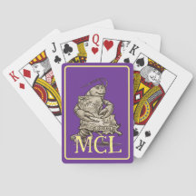 Crawfish Liebe Louisiana Spielkarten Monogrammiert