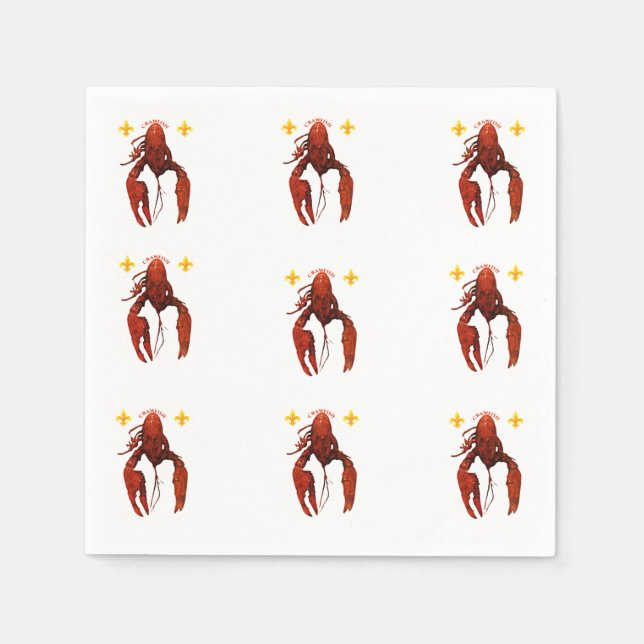 Crawfish Napkins Serviette (Vorderseite)