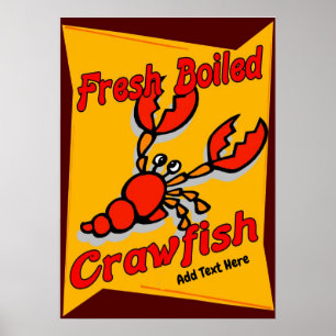 Crawfish Poster, frisch gekocht Poster