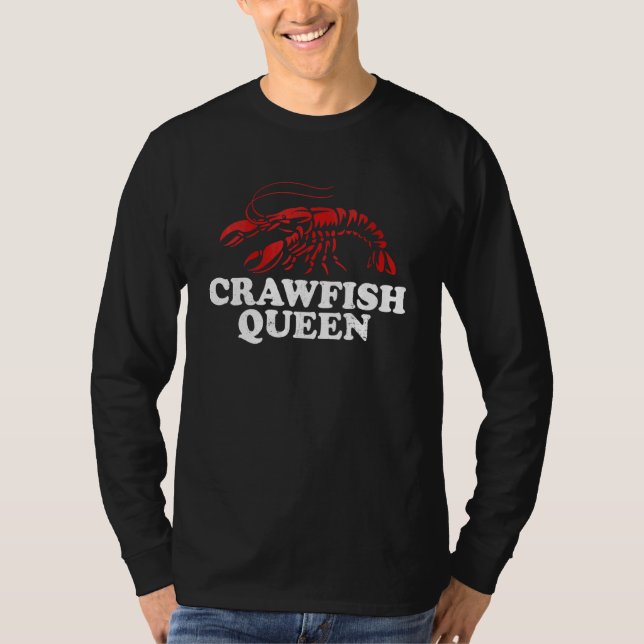 Crawfish Queen Crawfish Boil Mardi Gras Cajun Par T-Shirt (Vorderseite)