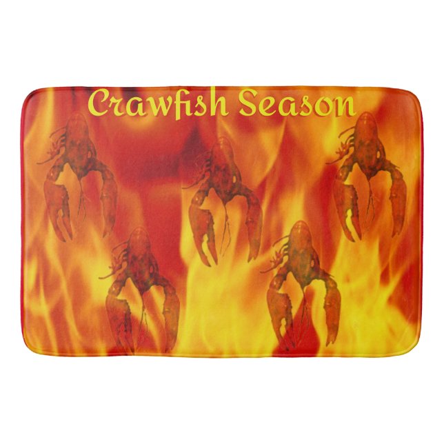 Crawfish Season Bath Mat Badematte (Vorderseite)