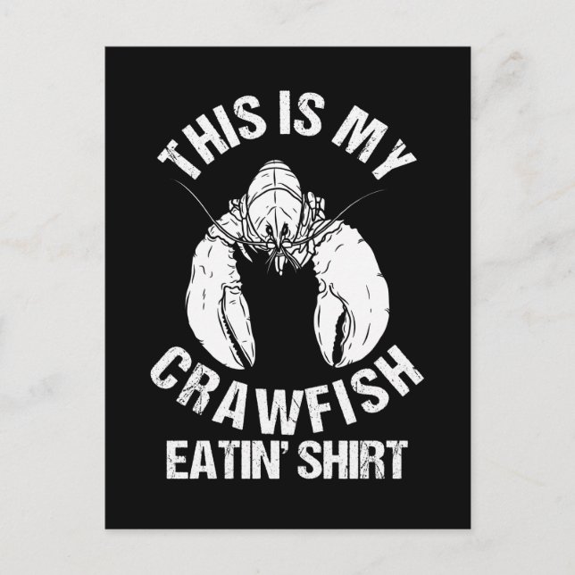 Crawfish Season Boil Crawfish Eislaufen Postkarte (Vorderseite)