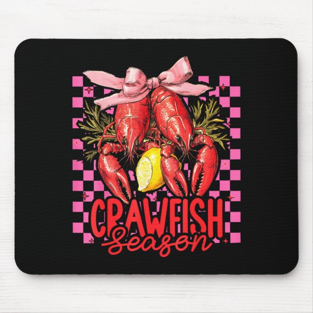 Crawfish Season Crawfish Boil Lobster Cajun Men Wo Mousepad (Vorne)