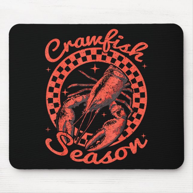 Crawfish Season Crawfish Boil Lobster Cajun Men Wo Mousepad (Vorne)