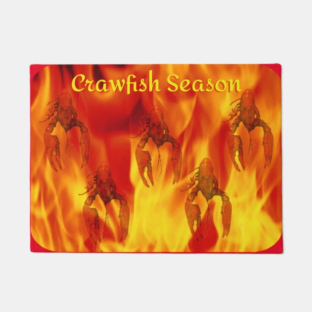 Crawfish Season Door Mat Fußmatte (Vorderseite)