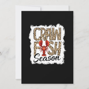 Crawfish Season Leopard Crawfish Boil Save The Date