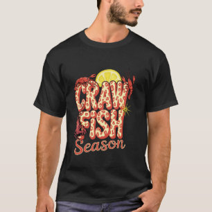 Crawfish Season Leopard und Funny Crawfish Boil Lo T-Shirt