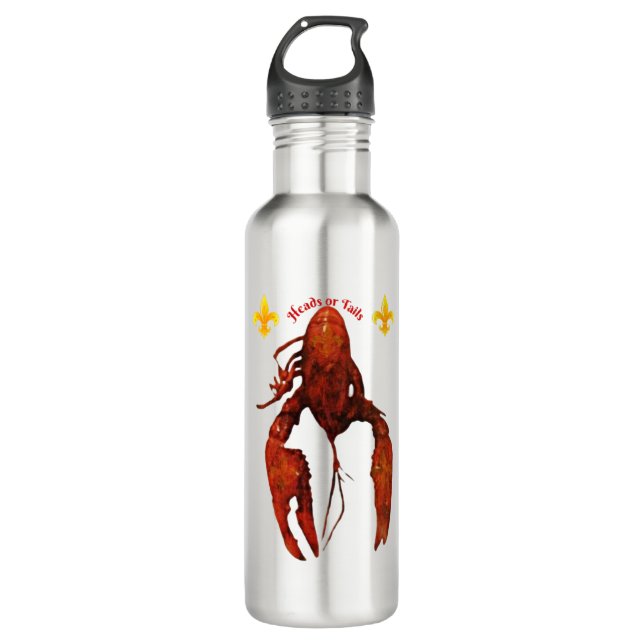 Crawfish Wasserflasche Edelstahlflasche (Vorderseite)