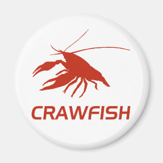 crawfish's　silhouette (Red) Magnet