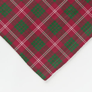 Crawford Clan Tartan Fleecedecke