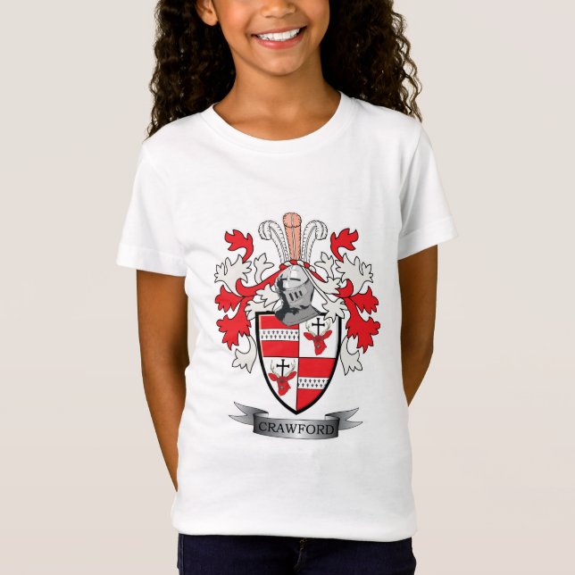 Crawford-Familienwappen-Wappen T-Shirt (Vorderseite)