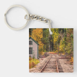 Crawford Notch Tracks Akryllischer Schlüsselanhäng Schlüsselanhänger