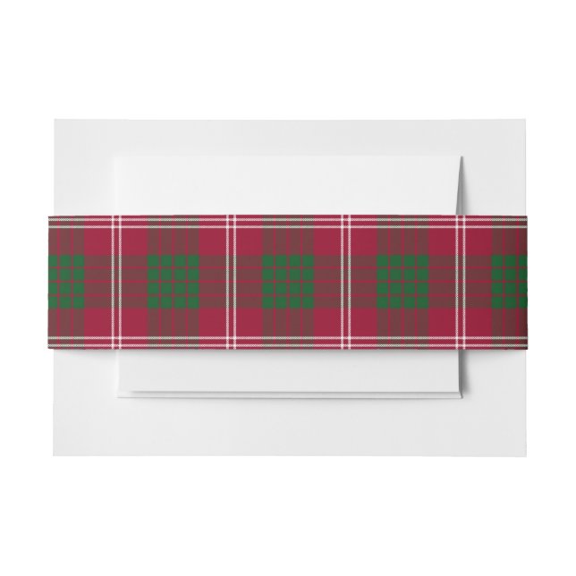 Crawford Scottish Tartan Belly Band (Vorderseite Beispiel)