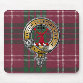 Crawford Tartan & Abzeichen Mousepad