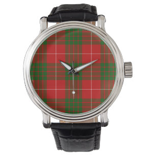 Crawford tartan rot kariert armbanduhr