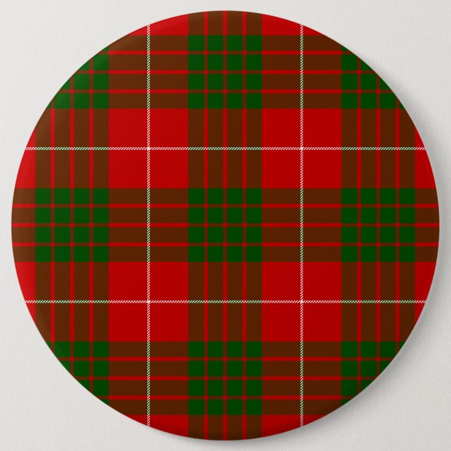 Crawford tartan rot kariert button (Vorderseite)
