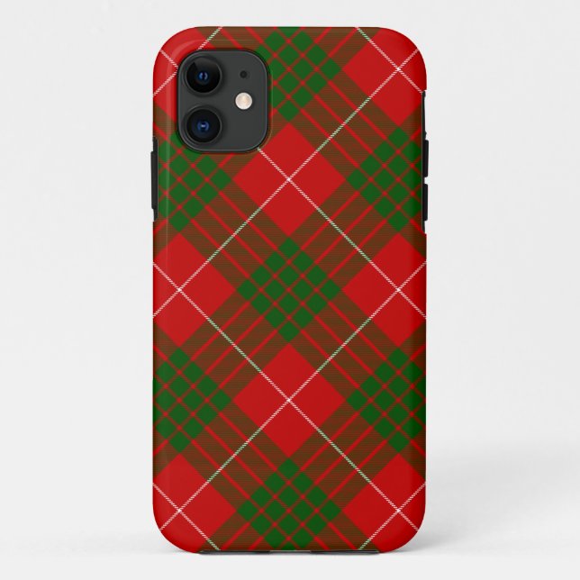 Crawford tartan rot kariert Case-Mate iPhone hülle (Rückseite)