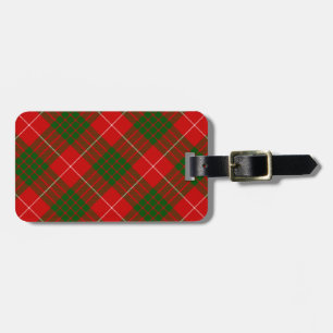 Crawford tartan rot kariert gepäckanhänger