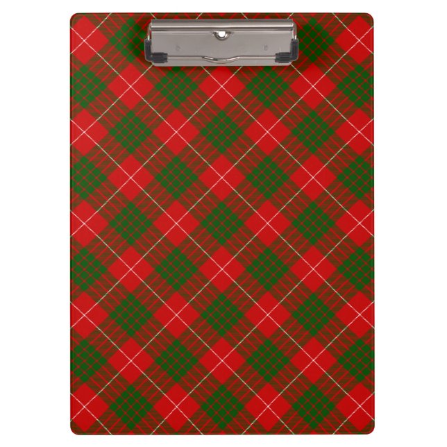 Crawford tartan rot kariert klemmbrett (Vorderseite)
