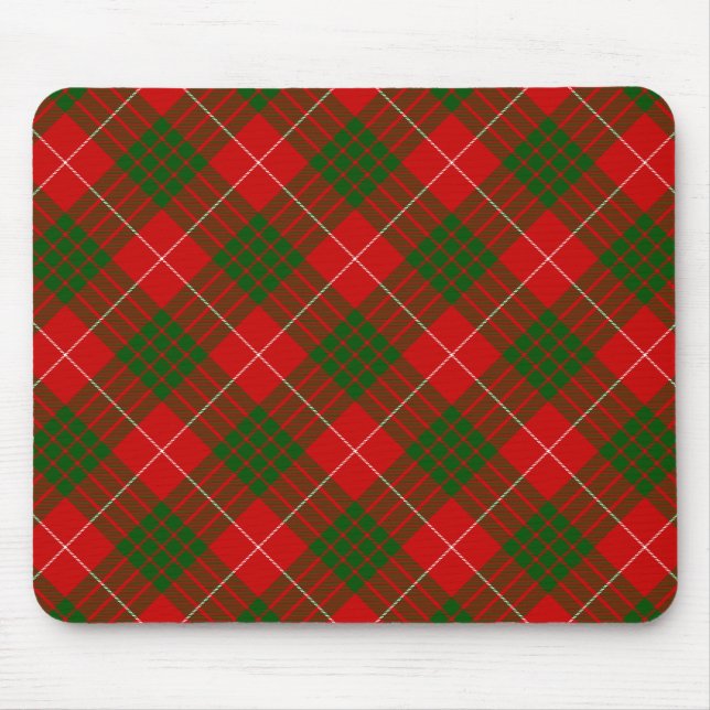 Crawford tartan rot kariert mousepad (Vorne)