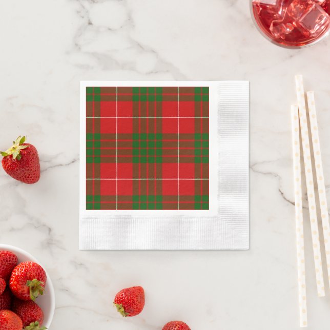 Crawford tartan rot kariert serviette (Beispiel)