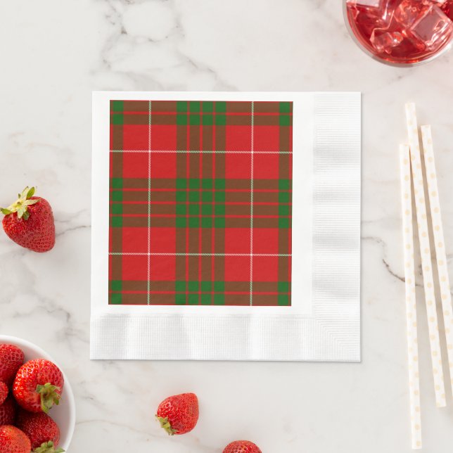 Crawford tartan rot kariert serviette (Beispiel)