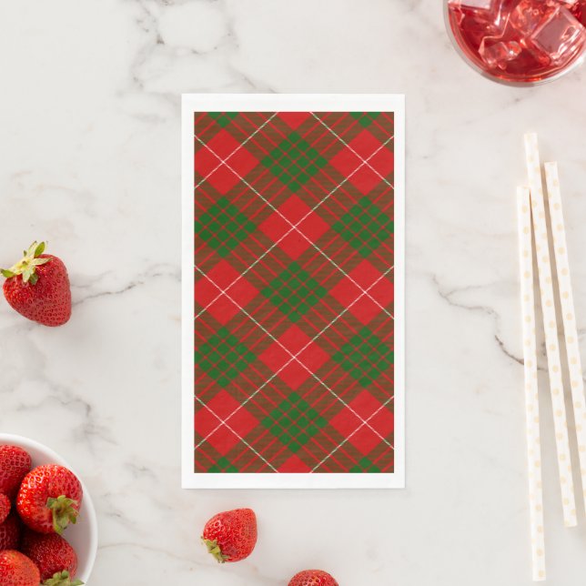 Crawford tartan rot kariert serviette (Beispiel)