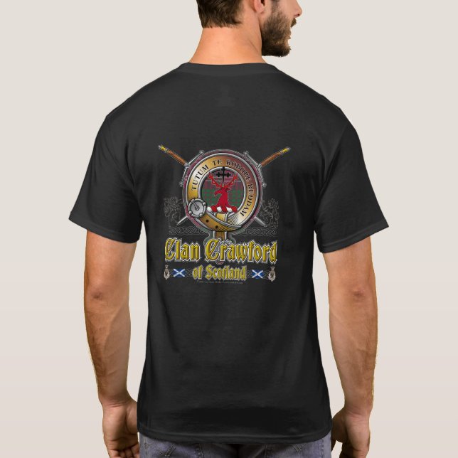 Crawford Wappen Abzeichen T-Shirt (Rückseite)